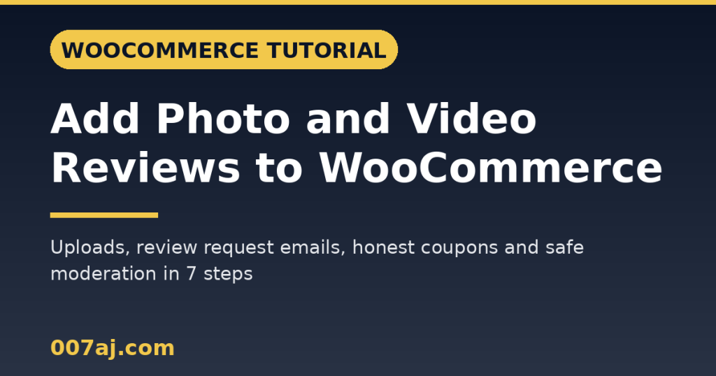 How to Add Photo and Video Reviews to WooCommerce (7 Steps)