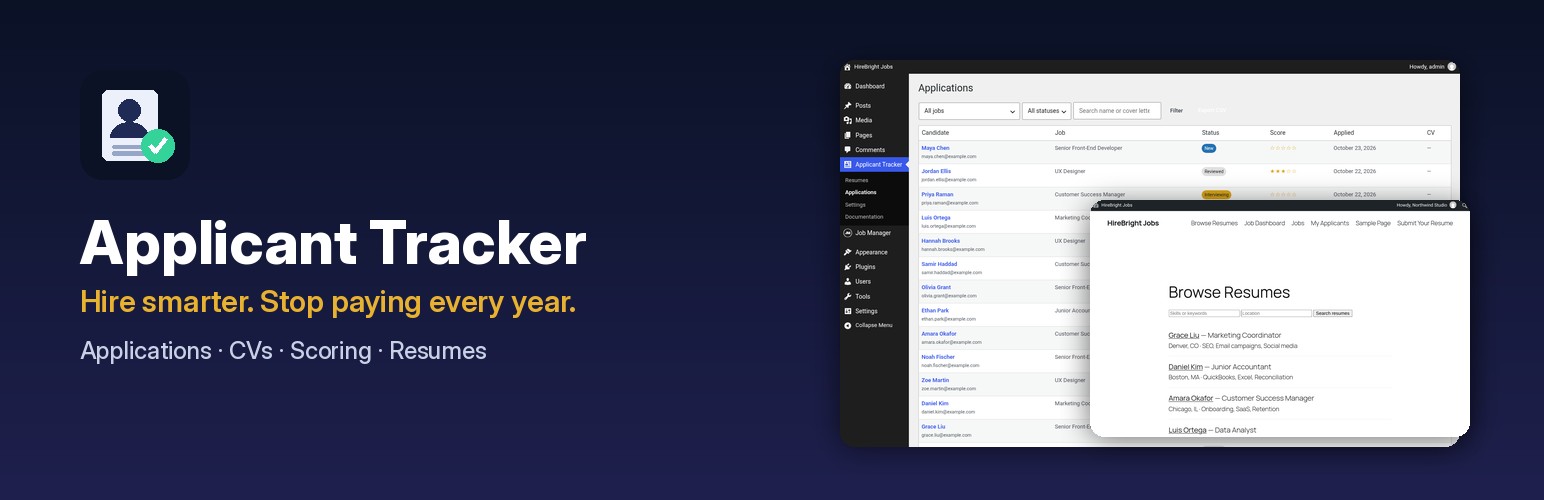 Applicant Tracker banner