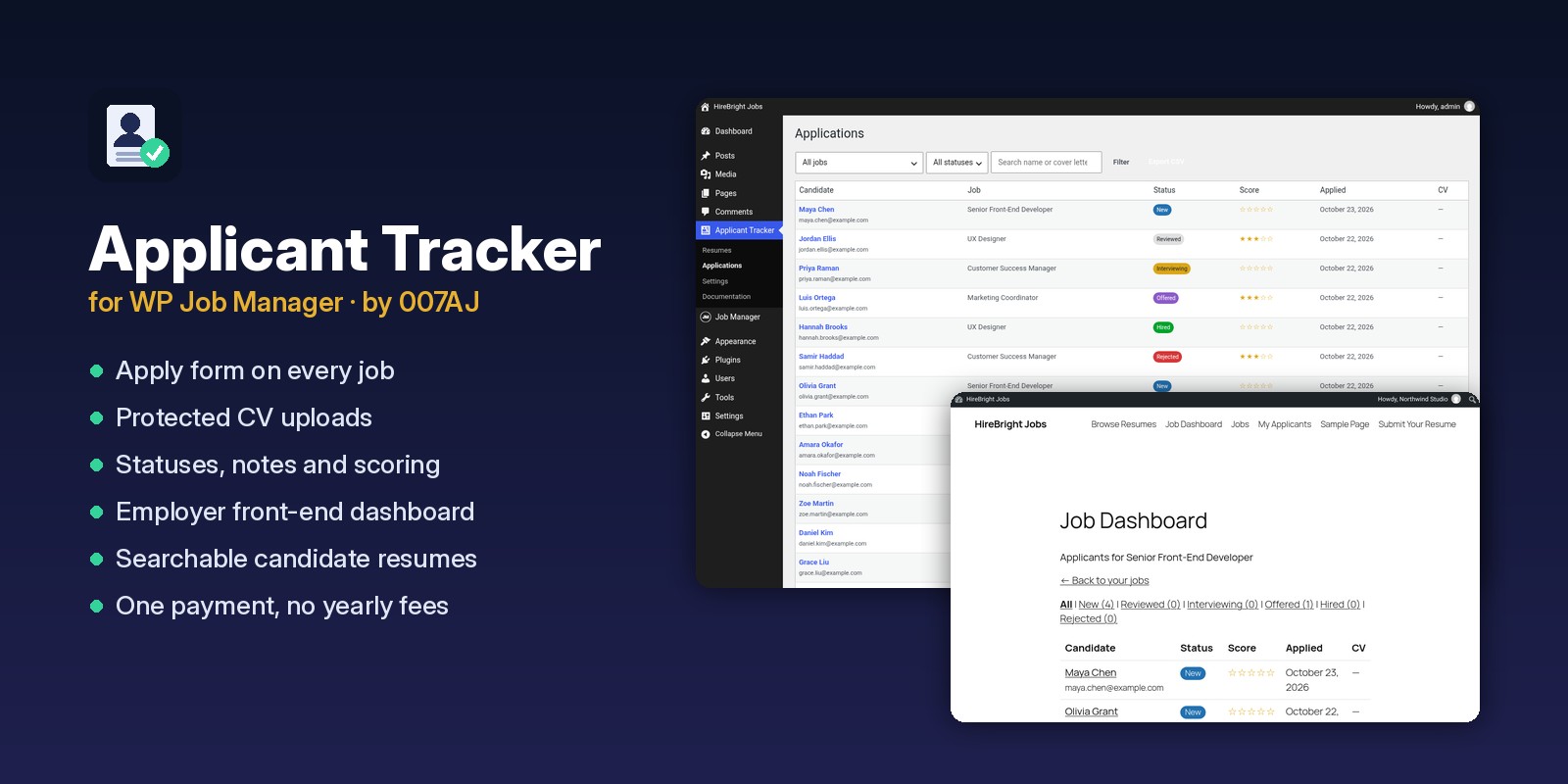 Applicant Tracker preview