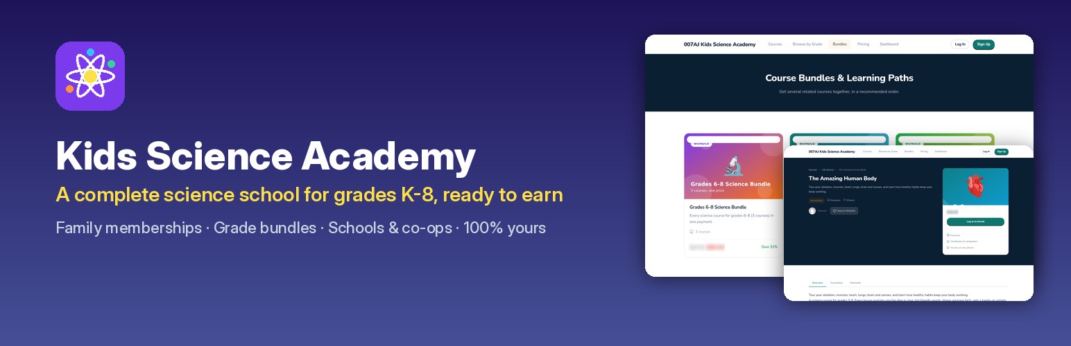 Kids Science Academy banner
