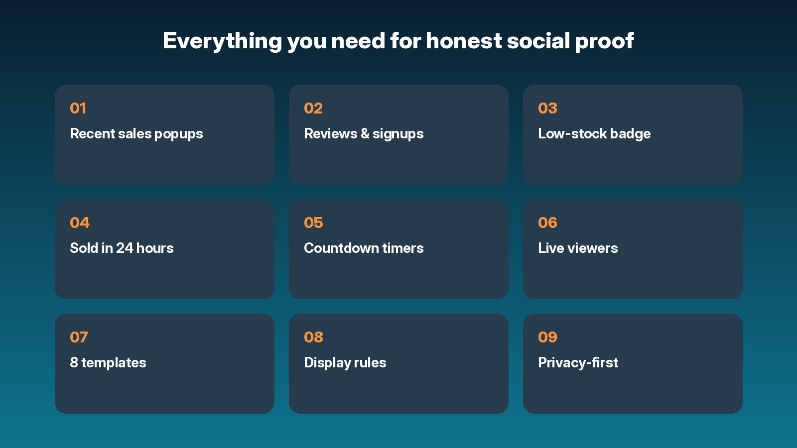 ProofPulse features