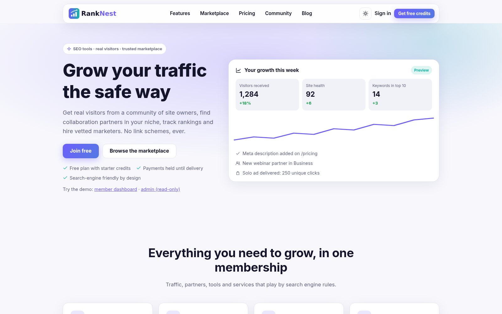 RankNest home page