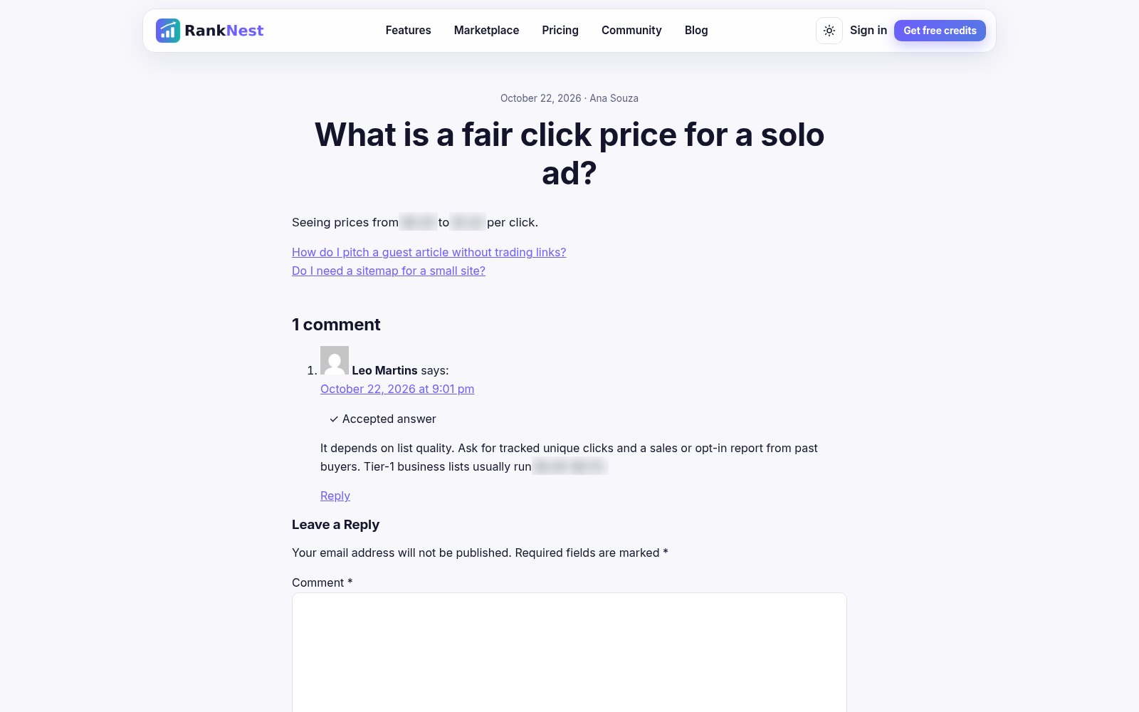 RankNest questions and answers