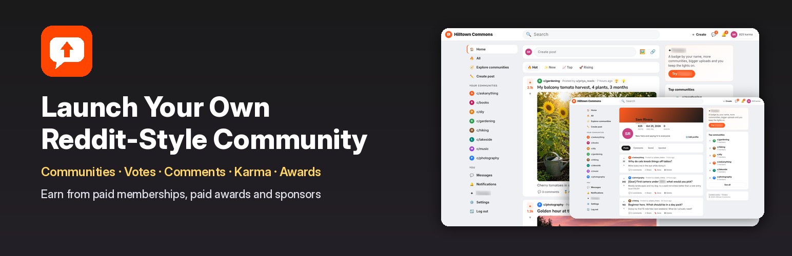 Launch your own Reddit-style community