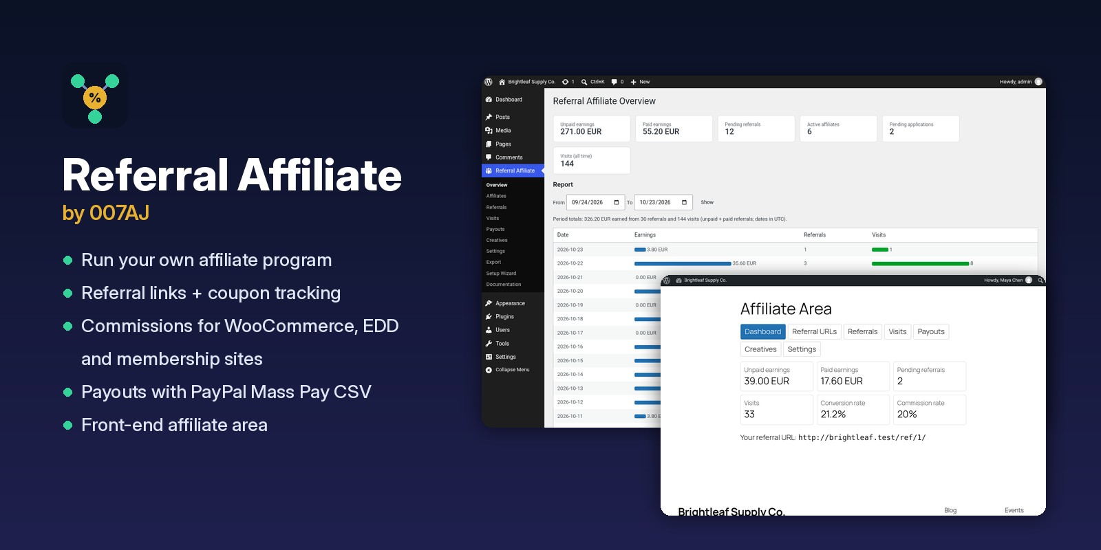 Referral Affiliate preview