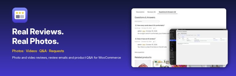 Photo and Video Reviews, Q&A and Review Requests Plugin for WooCommerce