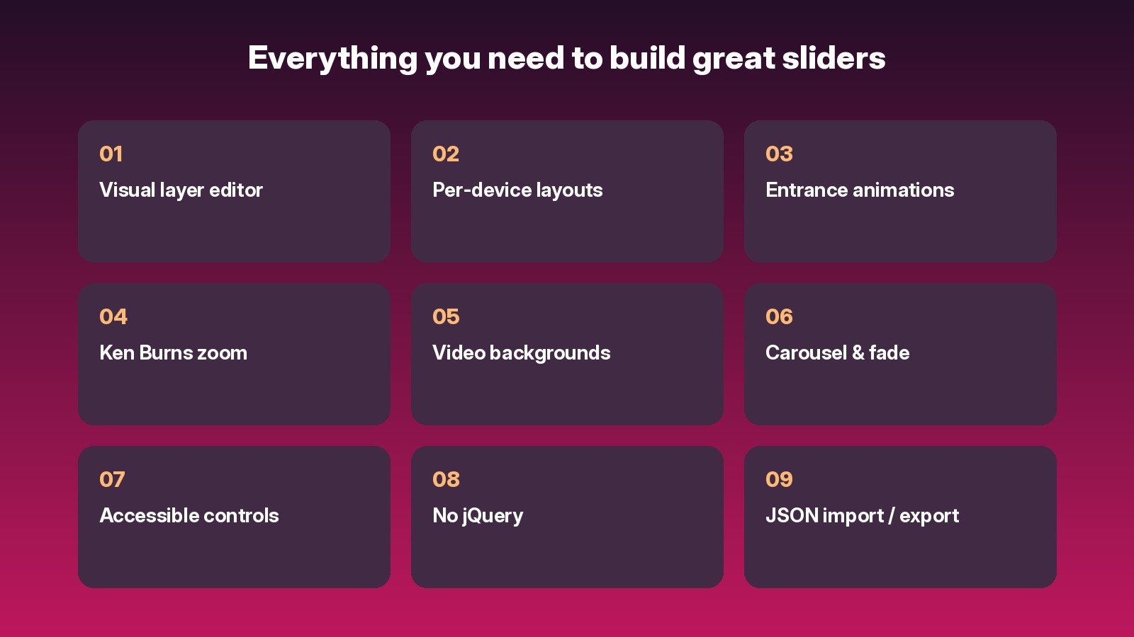 SlideCraft features