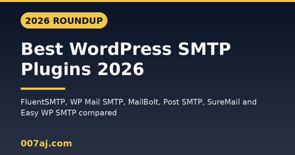 Best WordPress SMTP Plugins in 2026 (Free and Paid Compared)