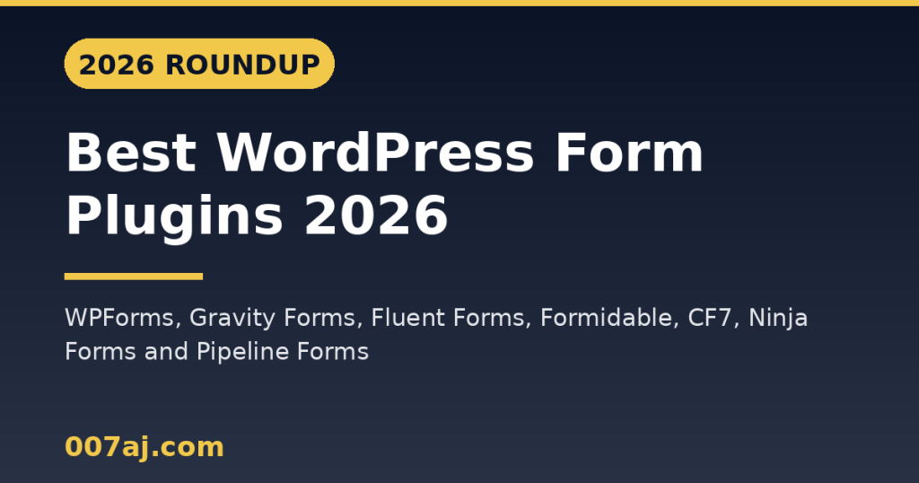 Best WordPress Form Plugins in 2026 (Free and Paid Compared)