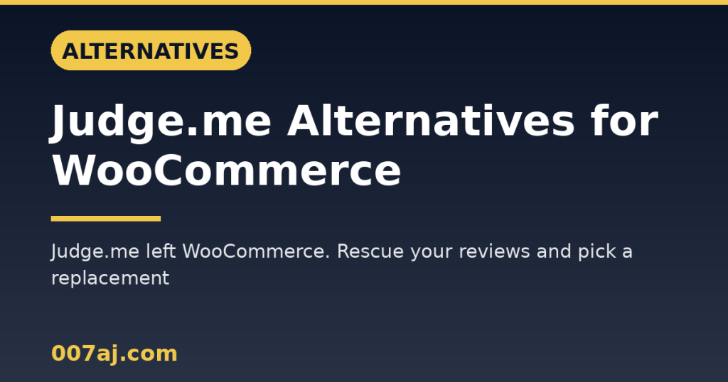 Judge.me Alternatives for WooCommerce in 2026 (After Judge.me Left)