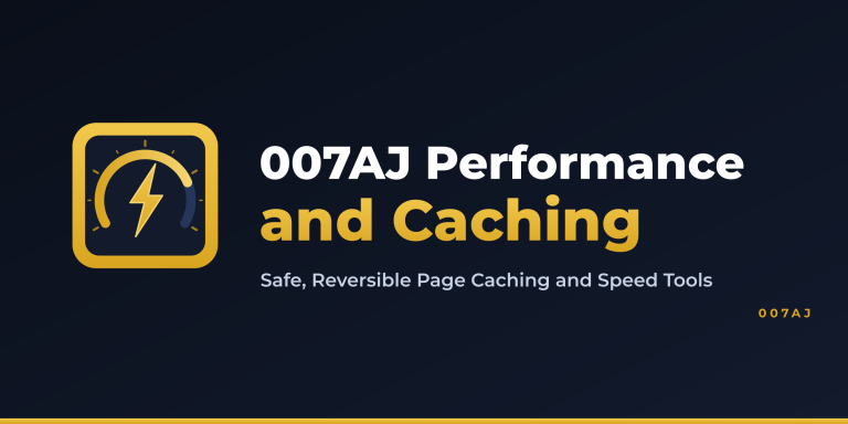 007AJ Performance and Caching