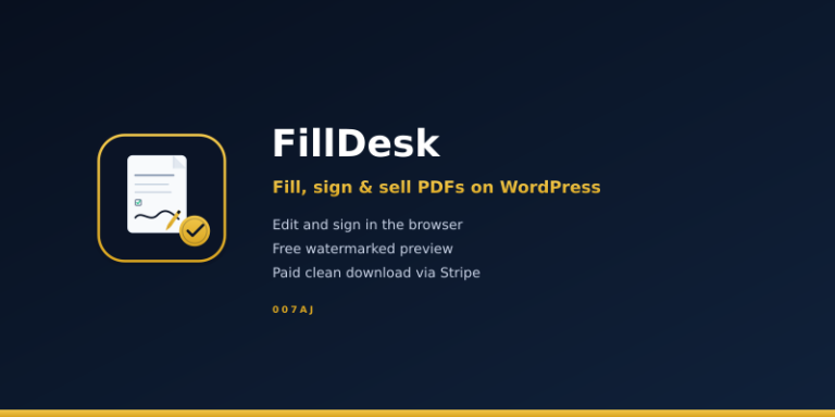 007AJ FillDesk