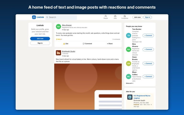 LinkedIn Clone Career Network Website for WordPress