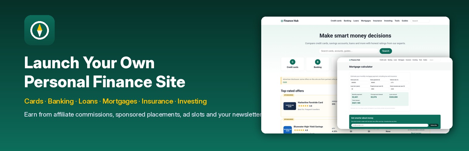 Launch your own personal finance site