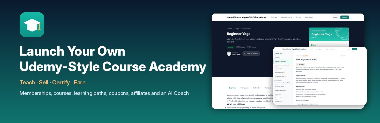 Launch your own course academy