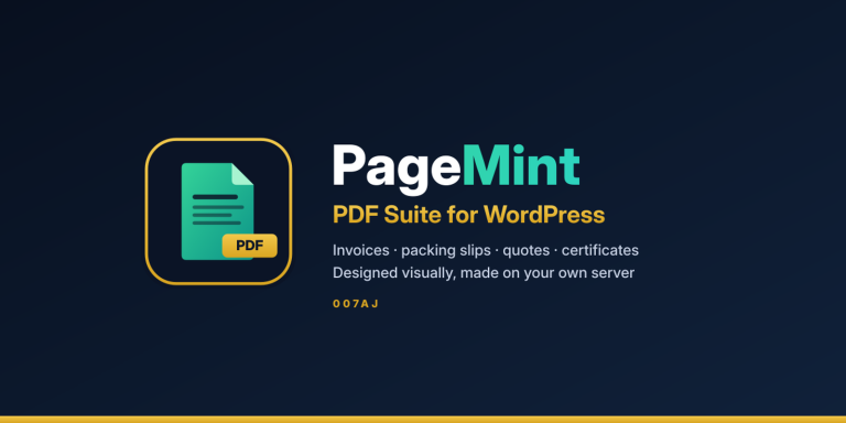 PageMint – PDF Suite WordPress Plugin