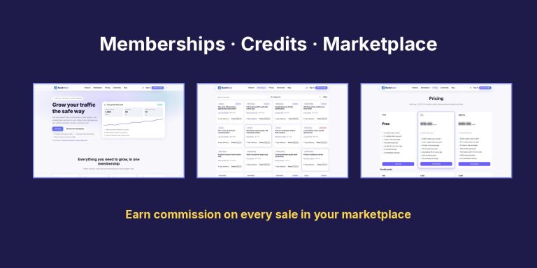 Traffic and SEO Membership + Marketplace Theme