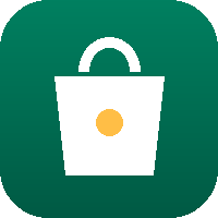 Shopify-style online store icon