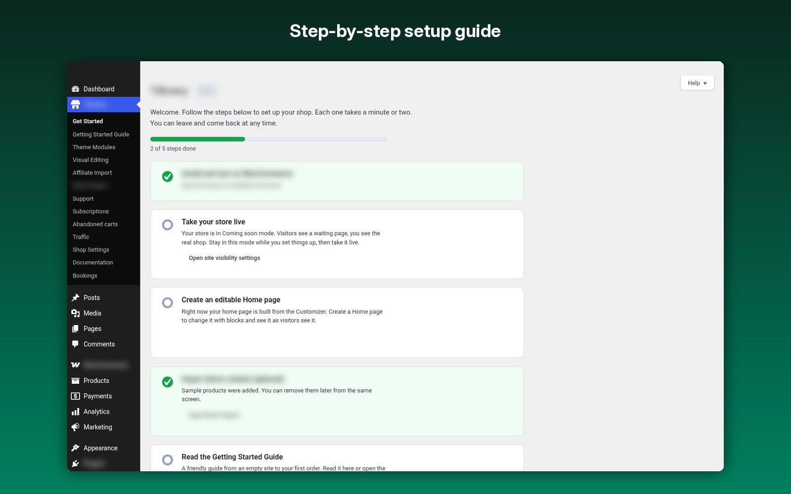 Step-by-step setup guide