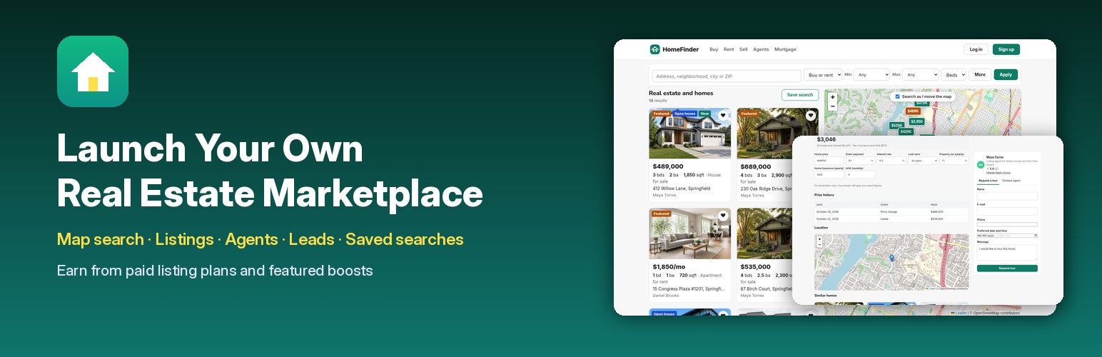 Launch your own real estate marketplace